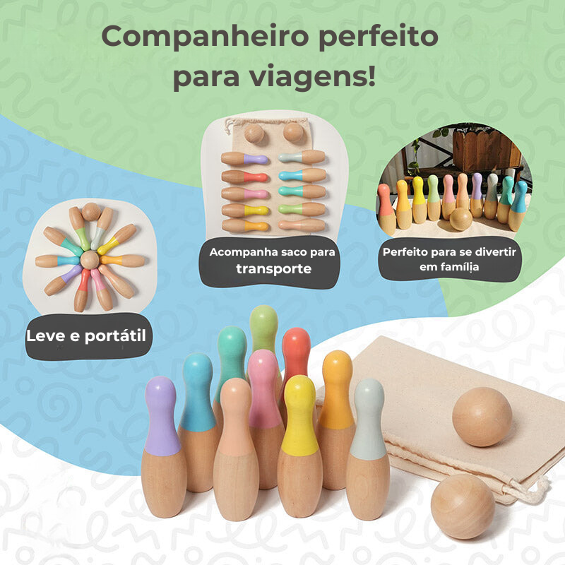 Conjunto de Boliche Montessori